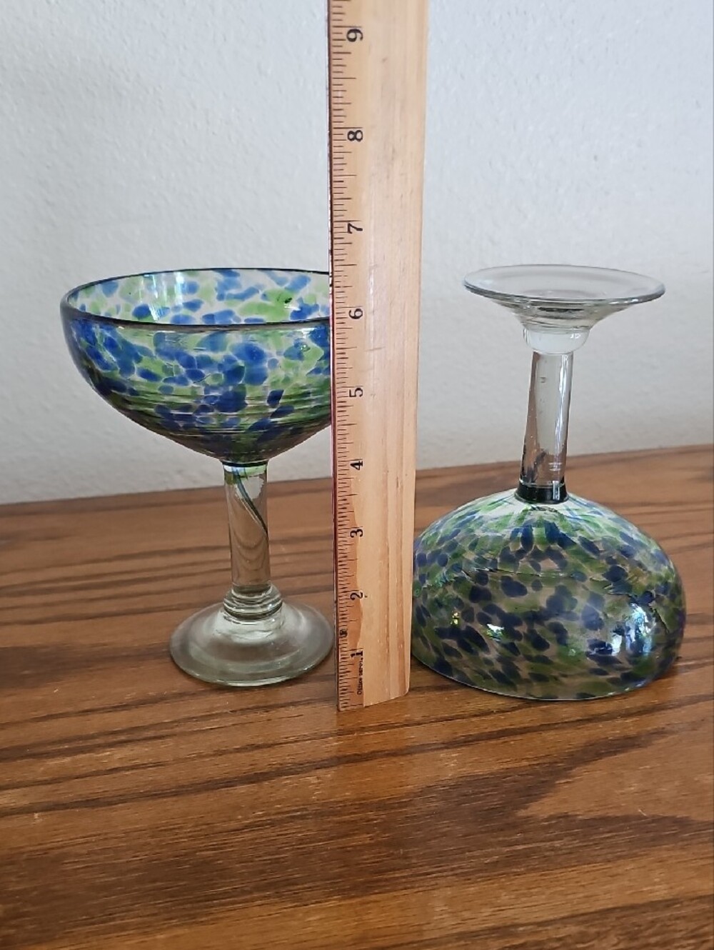 Made in Mexico Margarita Glasses  - Set of 2 Tote 9 - Picture 5 of 5